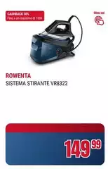 Rowenta - Sistema Stirante VR8322