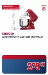 Kenwood - Impastatrice Planetaria KMX751ARD
