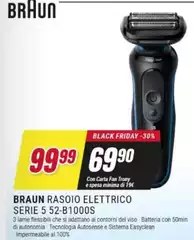 Braun - Rasoio Elettrico Serie 5 52-B1000S