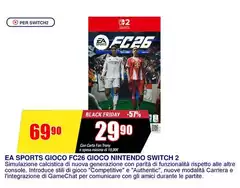 Samsung - EA GIOCO FC26 GIOCO SWITCHI 2 Samsung - EA GIOCO FC26 GIOCO SWITCHI 2
