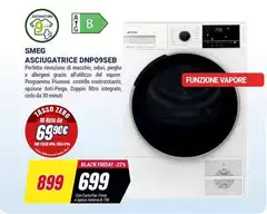 Smeg - Asciugatrice Dnp09seb