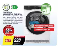 Electrolux - EW9H4Y9A asciugatrice Libera installazione Caricamento frontale 7 kg A Bianco