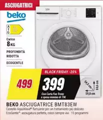 Beko - Asciugatrice Bmt83ew