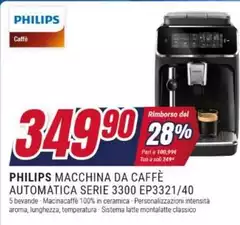 Philips - Macchina Da Caffè Automatica Serie 3300 EP3321/40 Philips - Macchina Da Caffè Automatica Serie 3300 EP3321/40