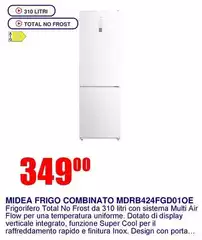 Midea - Frigo Combinato MDRB424FGU01OE Midea - Frigo Combinato MDRB424FGU01OE