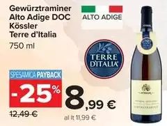 Terre d'Italia - Gewürztraminer Alto Adige DOC Kossler