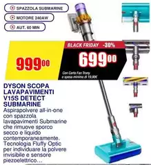 Dyson - Scopa Lavapavimenti V15s Detect Submarine