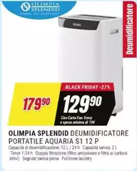 Olimpia splendid - Spundidificatore Portatile Aquaria S11 2 P
