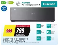 Hisense - Pro X Kit 12000 Btu QH35XVA6 + A S35XV04W