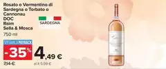 Sella & mosca - Rosato O Vermentino Di Sardegna Torbato O Cannonau DOC