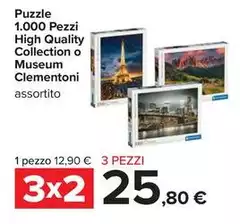 Clementoni - Puzzle 1.000 Pezzi High Quality Collection O Museum