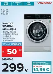 Tempo - Lavatrice F814CA9