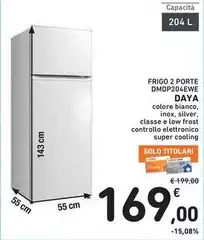 Daya - Frigo 2 Porte Dmdp204ewe Daya - Frigo 2 Porte Dmdp204ewe