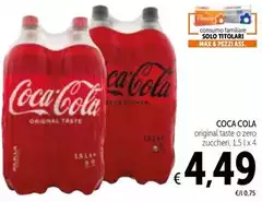 Coca Cola - Original Taste O Zero Zuccheri Coca Cola - Original Taste O Zero Zuccheri