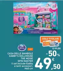 Spin master - Casa Delle Bambole Gabby'S Dollhouse The Movie