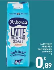 Arborea - Latte UHT Parzialmente Scremato
