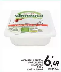 Vallelata - Mozzarella Fresca Fior Di Latte