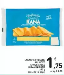 Rana - Lasagne Fresche All'Uovo Sfogliavelo