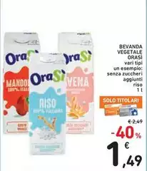 Orasi - Bevanda Vegetale