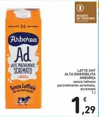 Arborea - Latte UHT Alta Digeribilità Arborea - Latte UHT Alta Digeribilità