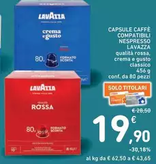 Lavazza - Capsule Caffè Compatibili Nespresso