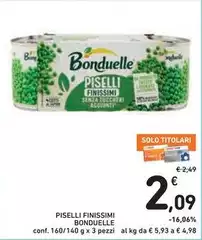 Bonduelle - Piselli Finissimi Bonduelle - Piselli Finissimi