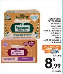 Pampers - Salviette Detergenti