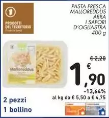 Arra - Pasta Fresca Malloreddus  I Sapori D'ogliastra