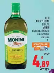 Monini - Olio Extra Vergine Di Oliva Monini - Olio Extra Vergine Di Oliva