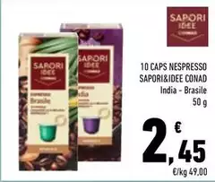 Sapori - 10 Caps Nespresso &Idee