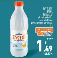 Parmalat - Latte Uht Zymil Parmalat - Latte Uht Zymil