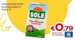 Sole - Latte Parzialmente Scremato