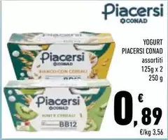 Conad - Piacersi Yogurt