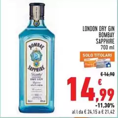 Bombay saphire - London Dry Gin Bombay saphire - London Dry Gin