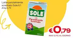 Sole - Latte Parzialmente Scremato