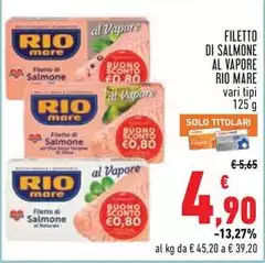 Rio Mare - Filetto Di Salmone Al Vapore