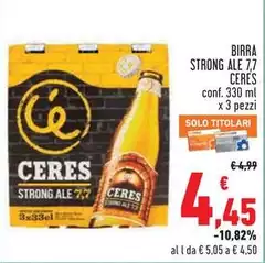 Ceres - Birra Strong Ale 7,7