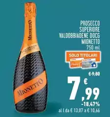Mionetto - Prosecco Superiore Valdobbiadene DOCG