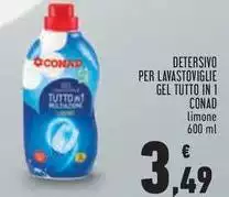 Conad - Detersivo Per Lavastoviglie Gel Tutto In 1 Conad - Detersivo Per Lavastoviglie Gel Tutto In 1