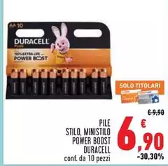 Duracell - Pile Stilo, Ministilo Power Boost