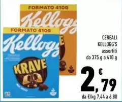 Kelloggs - Cereali Kelloggs - Cereali