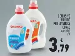Conad - Detersivo Liquido Per Lavatrice