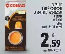 Conad - Capsule Caffè Espresso Compatibili Nespresso