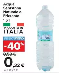 Sant'anna - Acqua Naturale O Frizzante