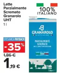 Granarolo - Latte Parzialmente Scremato UHT Granarolo - Latte Parzialmente Scremato UHT