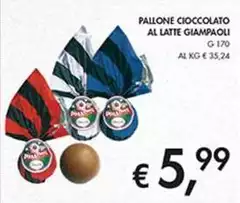 Giampaoli - Pallone Cioccolato Al Latte Giampaoli - Pallone Cioccolato Al Latte