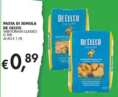 De Cecco - Pasta Di Semola De Cecco - Pasta Di Semola