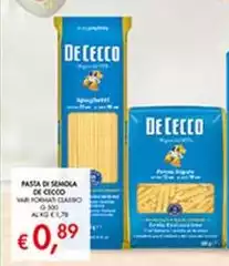 De Cecco - Pasta Di Semola De Cecco - Pasta Di Semola