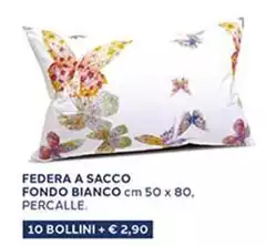 Federa A Sacco Fondo Bianco Federa A Sacco Fondo Bianco
