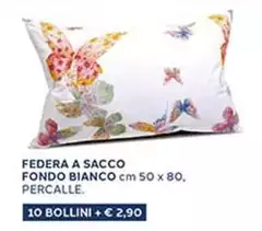 Federa A Sacco Fondo Bianco Federa A Sacco Fondo Bianco